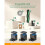 27 Pack Accessories Kit for   415X/  516 Combo Robot Vacuum  415/  576 Combo Vacuum Replacement 3