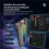 ARGB&PWM PC Fan Controller Splitter Software-Controlled Silent Temp Control Asynchronous Fan Controller for PC Case B 10