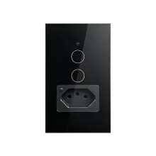 Tuya WiFi Light 2-Way with Brazil Socket Touch Wall for Life APP Remote Control A BR Plug