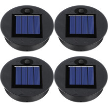 4 Pcs Solar Light Replacement Top, 2.95 Inch in Diameter, Circle Hanging Lantern Solar Light Parts,for Hanging Lanterns