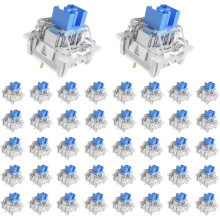 108Pcs Keyboard Clickers for 3D Prints,Clicky Keyboard Switches Hot-Swap Pre-Lubred 3-Pin Switches for Mechanical