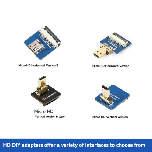 1 Adaptador Compatible con  para Cable FFC DIY, Conector Vertical Microhorizontal para Raspberry Pi Horizontal 2