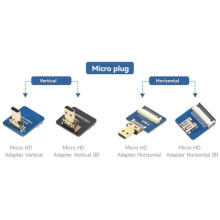 1 Adaptador Compatible con para Cable FFC DIY, Conector Vertical Microhorizontal para Raspberry Pi Horizontal