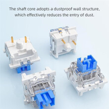 108Pcs Keyboard Clickers for 3D Prints,Clicky Keyboard Switches Hot-Swap Pre-Lubred 3-Pin Switches for Mechanical