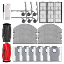 Replacement Accessories Kit Compatible for Saros 20 Sonic Robot Vacuum Cleaner Main Side Brush Filter Mop