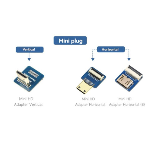 1 Adaptador Compatible con  para Cable FFC DIY  Conector Horizontal Vertical para Raspberry Pi Horiz.(B) 2