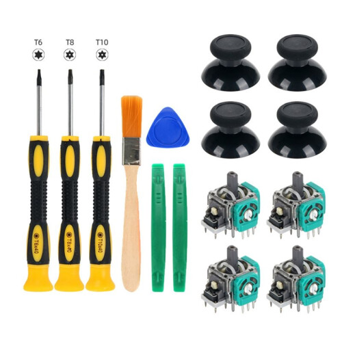 Joystick Replacement Kit with Screwdrivers for Controller, High-Precision Sensor Repair Set, Easy DIY Fix 1