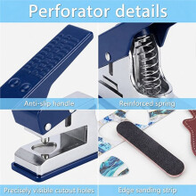 DIY Guitar Picks Punch Pack with Pick Punch Tool Guitar Hole Puncher, Custom Plectrum Maker for Guitar Players
