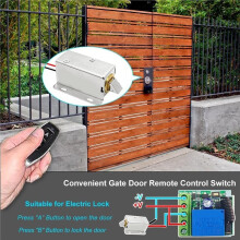 433Mhz Universal Wireless Remote Control 12V 1CH Relay Receiver Module RF Transmitter for Access Control, 1Kit