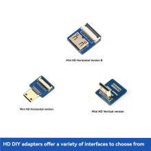 1 Adaptador Compatible con para Cable FFC DIY Conector Horizontal Vertical para Raspberry Pi Vertical