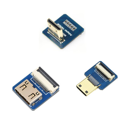 1 Adaptador Compatible con  para Cable FFC DIY  Conector Horizontal Vertical para Raspberry Pi Vertical 1
