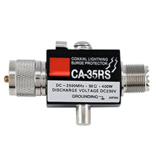 Coaxial Surge Arrester, CA-35RS 0-2500MHz 50 Ohms Surge Protector Male to Female UHF Connector