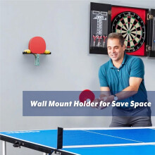 Table Tennis Paddle Holder Table Tennis Paddle Wall Mount Shelf Rack Table Tennis Racket Display Black