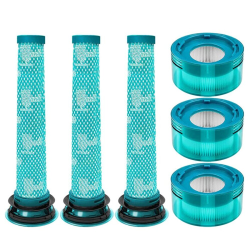 Replacement Filter Set Compatible with  V10 Konical / V10 Konical + Auto-Empty Dock Auto-Empty Dock Vacuum Cleaners 6pcs