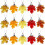 40PCS Maple Leaf Ornaments Small Maple Leaf Hanging Pendant Small Tree Fall Autumn Hanging Ornaments for Home 1