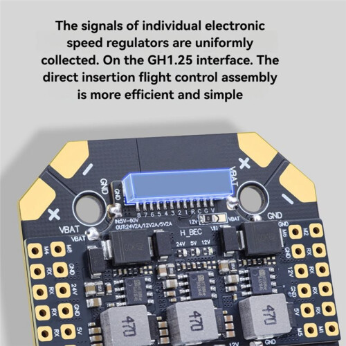 100A PDB Board 8-Channel 12S V3 Power Distribution Board GH1.25 Connector -Board 3-BEC for Flight Controller 2