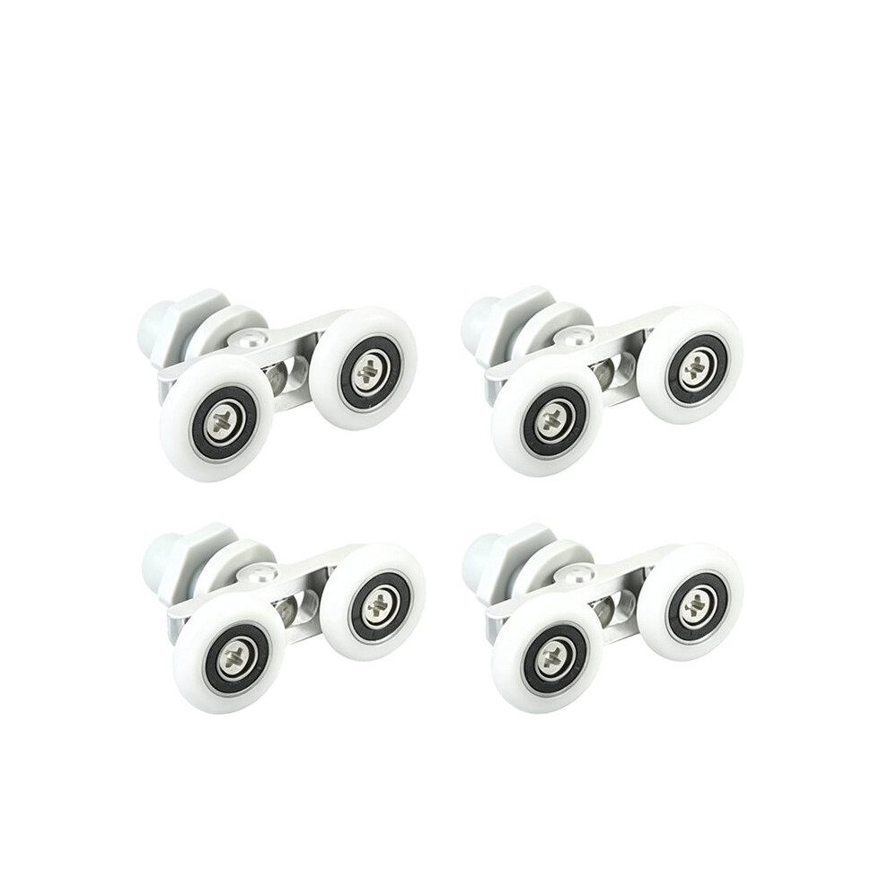 4Pcs Shower Door Rollers - Replacement Wheels For Sliding Glass Bathroom Shower Enclosure 25Mm Options 6031585848224