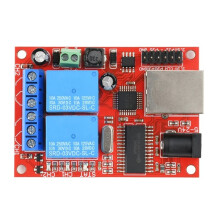 DC5-24V 2 Channel Ethernet Relay Module TCP UDP Web Server Cloud Remote Control Timer Network Controller