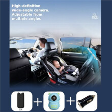 Car Baby Monitor Wireless CarPlay & Android Auto with Stand Voice Control 5GHz WiFi Super Wide Angle Baby Monitor