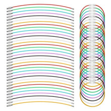 70 Pcs Wire Keychain Multicolor Stainless Steel Wire  Luggage Tag Cable Wire  Keychain