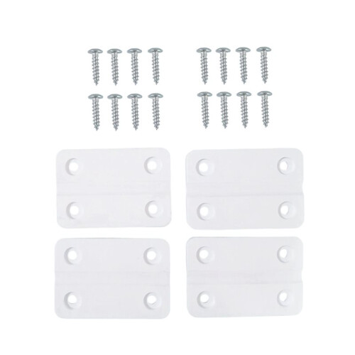 4pcs Cooler Hinges Cooler Plastic Hinges with Screws Cooling Replacement Parts Kit for Ecooler Cooler