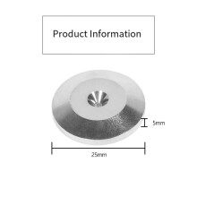 4Pcs Speaker Pads 25x5mm Copper Speaker Isolation Stand Feet, Anti-Vibration Audio Amplifier Feet Stands