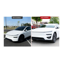 Front Lip Spoiler Performance Type Trim Sticker Fog Light Spoiler for  Model Y Juniper YL 2025-2026