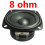 2pcs 3 Inch Fullrange Loudspeaker, Iron Frame Paper Cone 60mm Ferrite Magnet 15W 8Ohm Optional Speaker 4