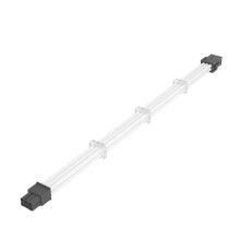 18AWG GPU 6P Extension Cable PICE Card Extension Cable Tinned Copper ATX Power Cable 30cm White