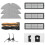 For  D20 Pro/D20 Pro  / Move E30 Pro  Robot Vacuum Cleaners Main Side Brush Filter Mop Dust Bag 1