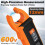 Digital Clamp Meter Multimeter 100A 6000 Digits TRUE RMS High Accuracy Capacitance NCV Ohm Hz Voltage Tester 8
