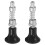 2pcs Weight Stack Pin, Portable Pin Replacement Rotating Spring Knob for Workout Machine Weight Rack Pulley Cable 1