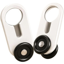 120 Pcs Curtain Track Gliders - Silent Ceiling/Wall Mount Curtain Rail Runners for Smooth & Easy Curtain Opening