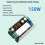 High Power Adjustable Constant Voltage and Current 5V9V to 12V24V 5A150W Synchronous Rectifier Booster with Boost Module 3