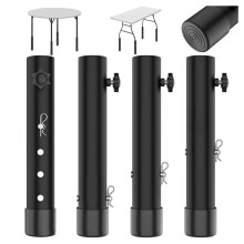 Table Leg Risers,4 Levels Adjustable Height Folding Table Leg Extenders Table,Height 2"/3"/4"/5" Fits Straight/Bent Legs