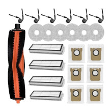 Replacement Part for Robot Vacuum, Compatible H50 PRO/OV42GL, Roller Side Brush Filter Mop Cloth Dust Bag Kit.
