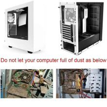 PCI-Warmteafvoerende Sleufafdekking met Ventilatieopening voor Computerkasten, Stoffilterbeugelplaat, 20 Stuks Hard Ijzer met Schroeven