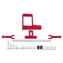 Upgrade Your RC Crawler: Metal BTA Servo Mount Steering Linkage Kit for VP VS4-10 Portal Axle Red
