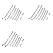 3X Stainless Steel Upgrade Rear Axle Fixed Spring Plate Kit for 1/12 MN82 LC79 RC Car Parts