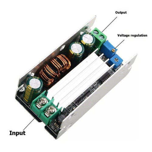 High Power Adjustable Constant Voltage and Current 5V9V to 12V24V 5A150W Synchronous Rectifier Booster with Boost Module