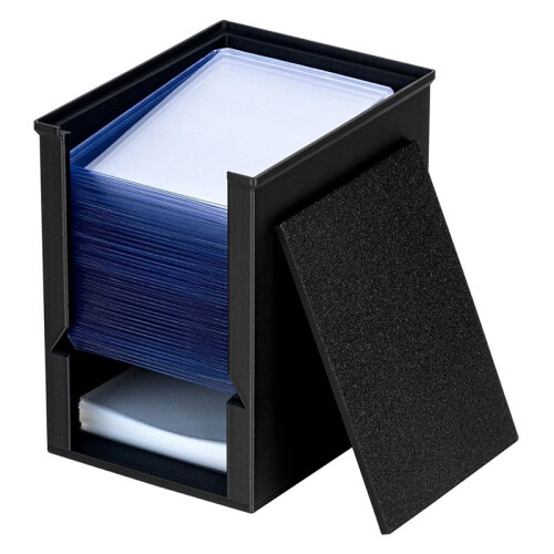 Game Trading Card Holder Deck Box for Board Card Decks , Stackable Card Storage Box with Dustproof Lid 2