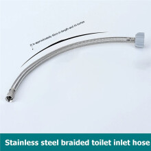 16" Toilet Water Supply Connector, 3/8" Female Compression Thread X 7/8" Female Ballcock Thread