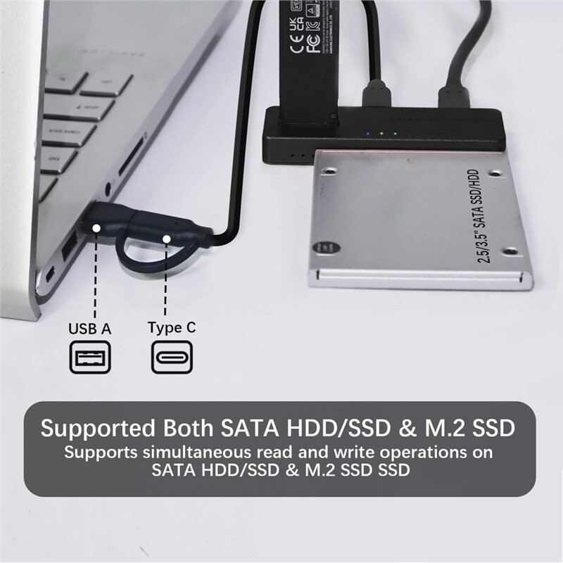10Gbps M.2 NVMe SSD Enclosure, PCIe NVMe Adapter, USB 3.2 External Hard ...
