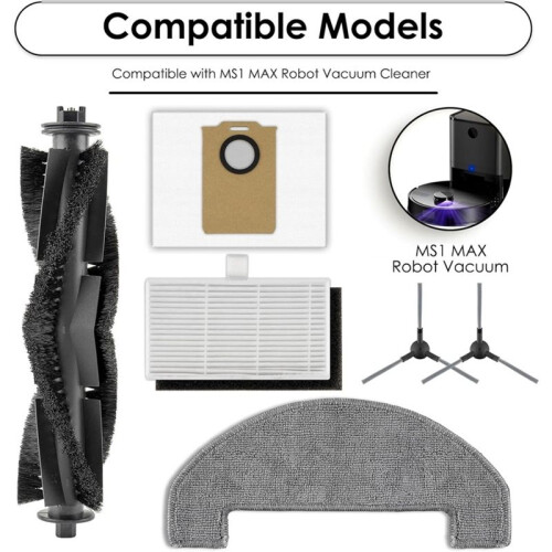 (22 Pack) MS1 MAX Replacement Parts Compatible for MONSGA MS1 MAX Robot Vacuum 1