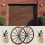 Conjunto de 4 Rodas de Carroça de Madeira de 30 cm (12 Polegadas), Decoração Rústica Ocidental para Casa e Bar 3