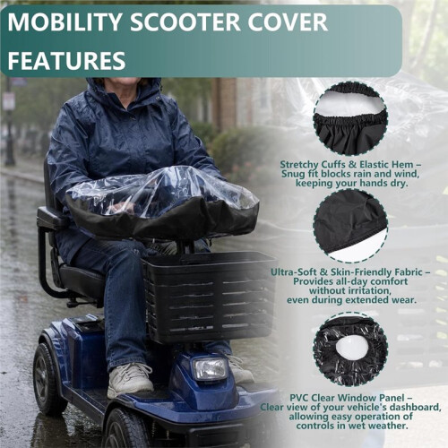 Waterproof Mobility Scooter Control Panel Cover Mobility Scooter Accessories for Outdoor 1