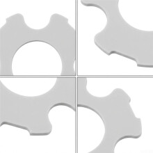 12pcs Pool Cleaner Sponge Replacement Pads for WINNY HJ1102P Robotic Pool Cleaner for Pool Vacuum Debris Scrubber