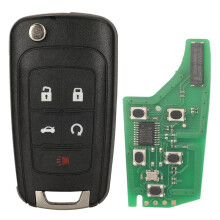 5 Keys Folding Remote Car Key for  for  for  ID46 Chip Replacement Fob Shell for  433Mhz