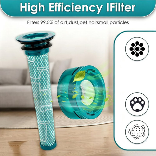 Replacement Filter Set Compatible with  V10 Konical / V10 Konical + Auto-Empty Dock Auto-Empty Dock Vacuum Cleaners 4pcs