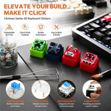 Set di 90 Interruttori Clicker per Stampante 3D, Interruttori Clicky per Tastiera per Progetti di Stampa 3D, Interruttori A 3 Pin, Componenti Clicker